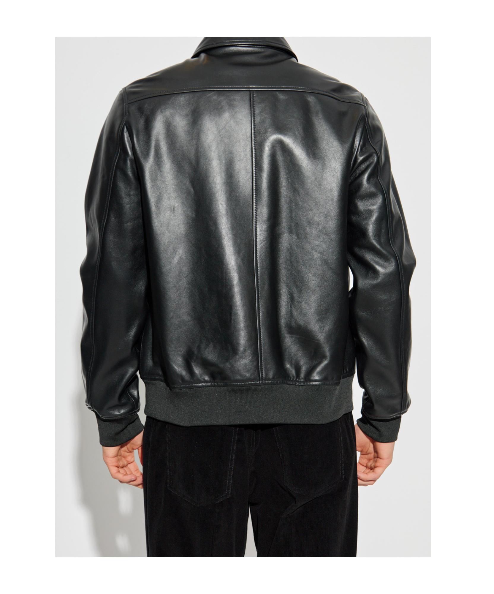ジャケット・アウター Paul Smith leather jacket blown fade M Paul Smith - Leather Blouson Jacket - Curated Menswear