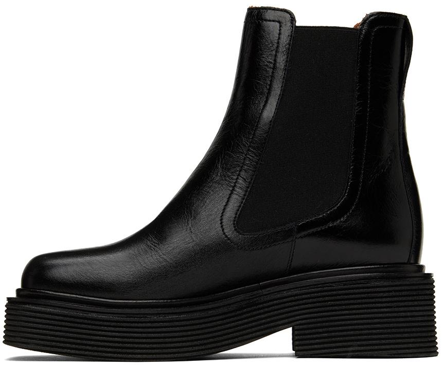 Shiny Leather Chelsea Boot in Black – SVRN