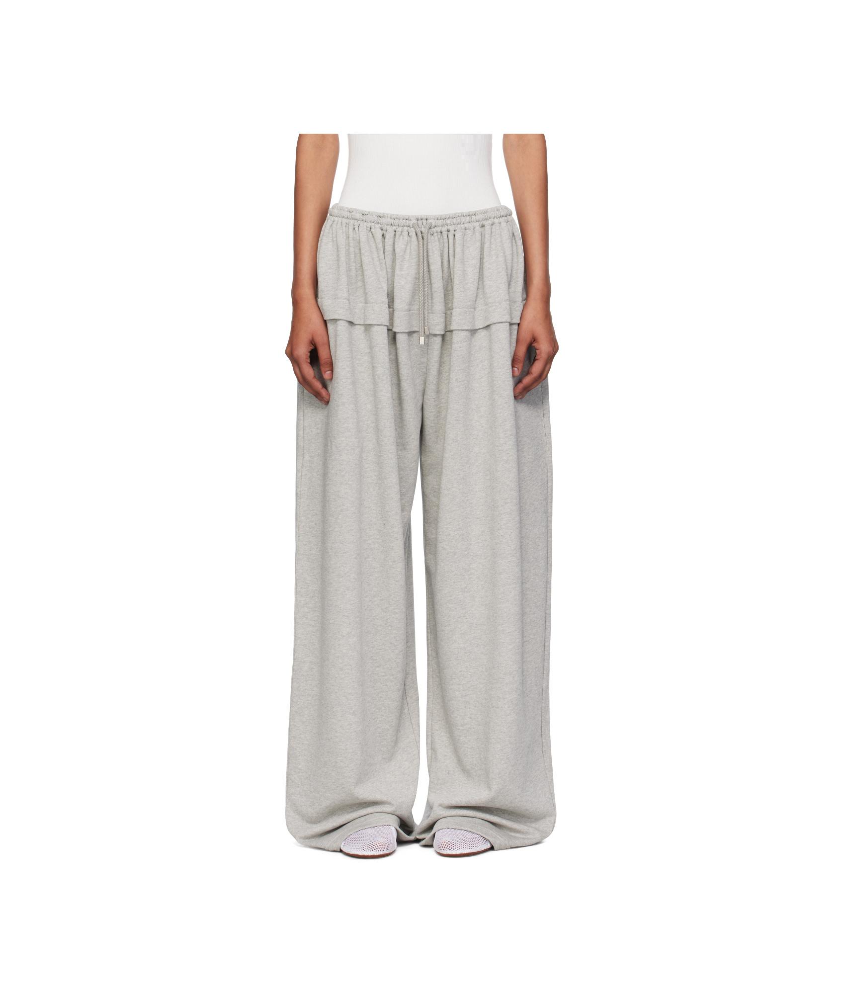 ボトムスその他 Alaia Light grey Peplum trousers Green Semi-Sheer Peplum Trousers | ALAIA - Antonia
