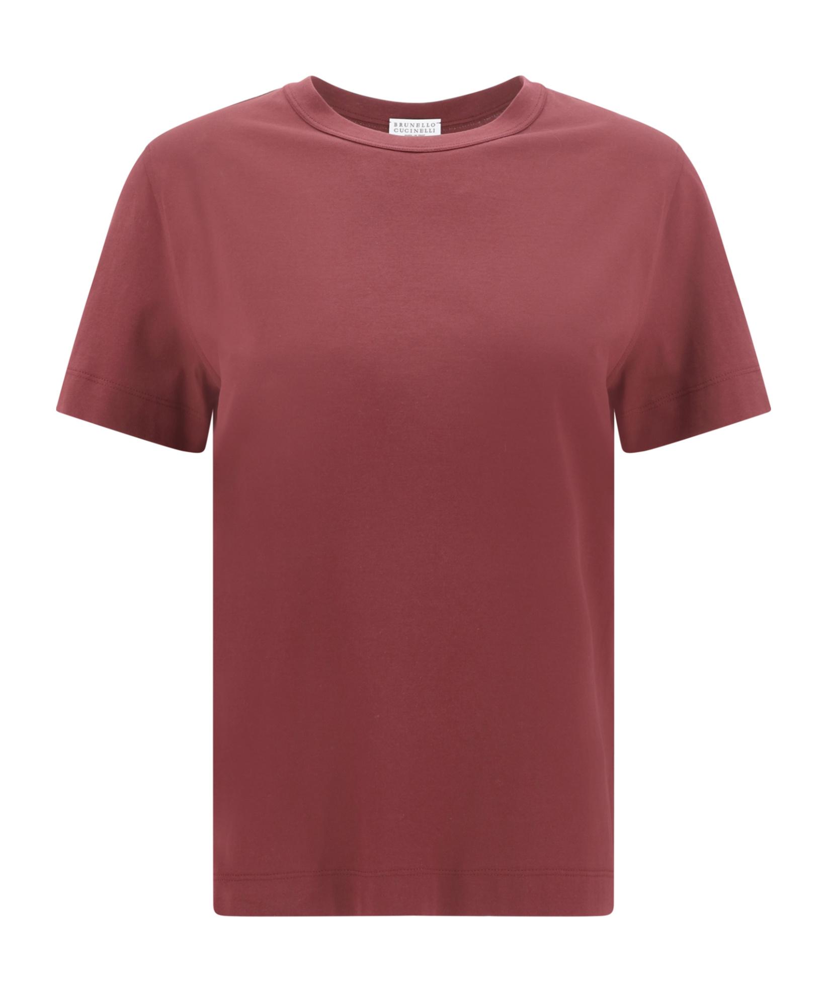 Tシャツ・カットソー BRUNELLO CUCINELLI Woman T-Shirt Wine MPT81EC720 C4331 Brunello Cucinelli T-shirts for Women | Online Sale up to 55