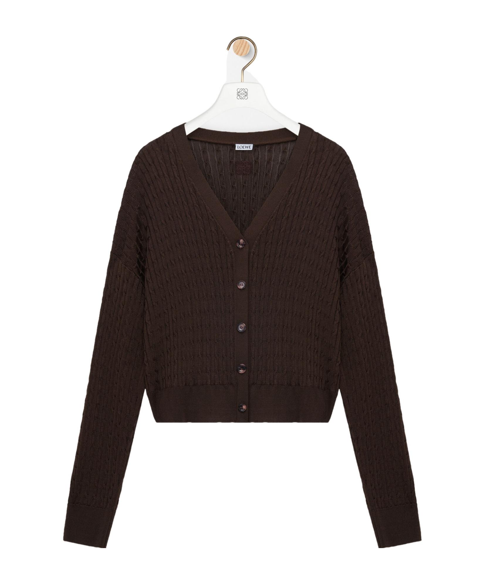 【送料&関税込】Loewe Midnight Blue Cashmere Cardigan Loewe Midnight Blue Cashmere Cardigan | italist
