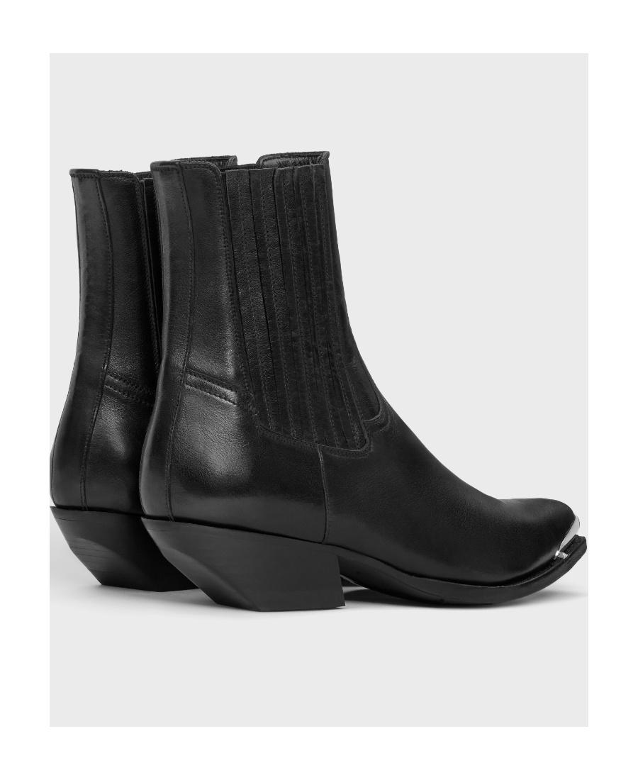 CELINE｜BOOTS (CRUISER BOOTS CHELSEA BOOT WITH L TOE CRUISER BOOTS CHELSEA WITH METAL TOE IN CALFSKIN - BLACK