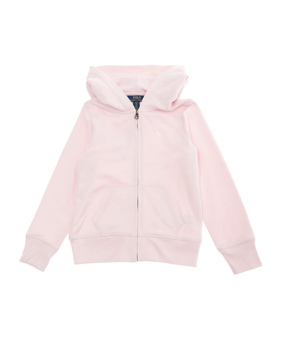 Zip Hoodie Polo Sweatsuit Pink Pink Polo Ralph Lauren Activewear