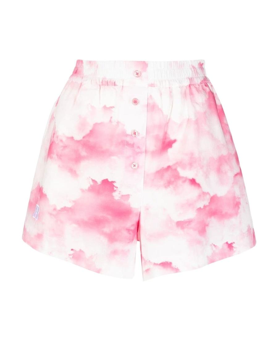 ショートパンツ ROTATE BIRGER CHRISTENSEN 'Elasticated' shorts Pink Rotate Pink Shorts | Contemporary Ready to Wear | Coveti