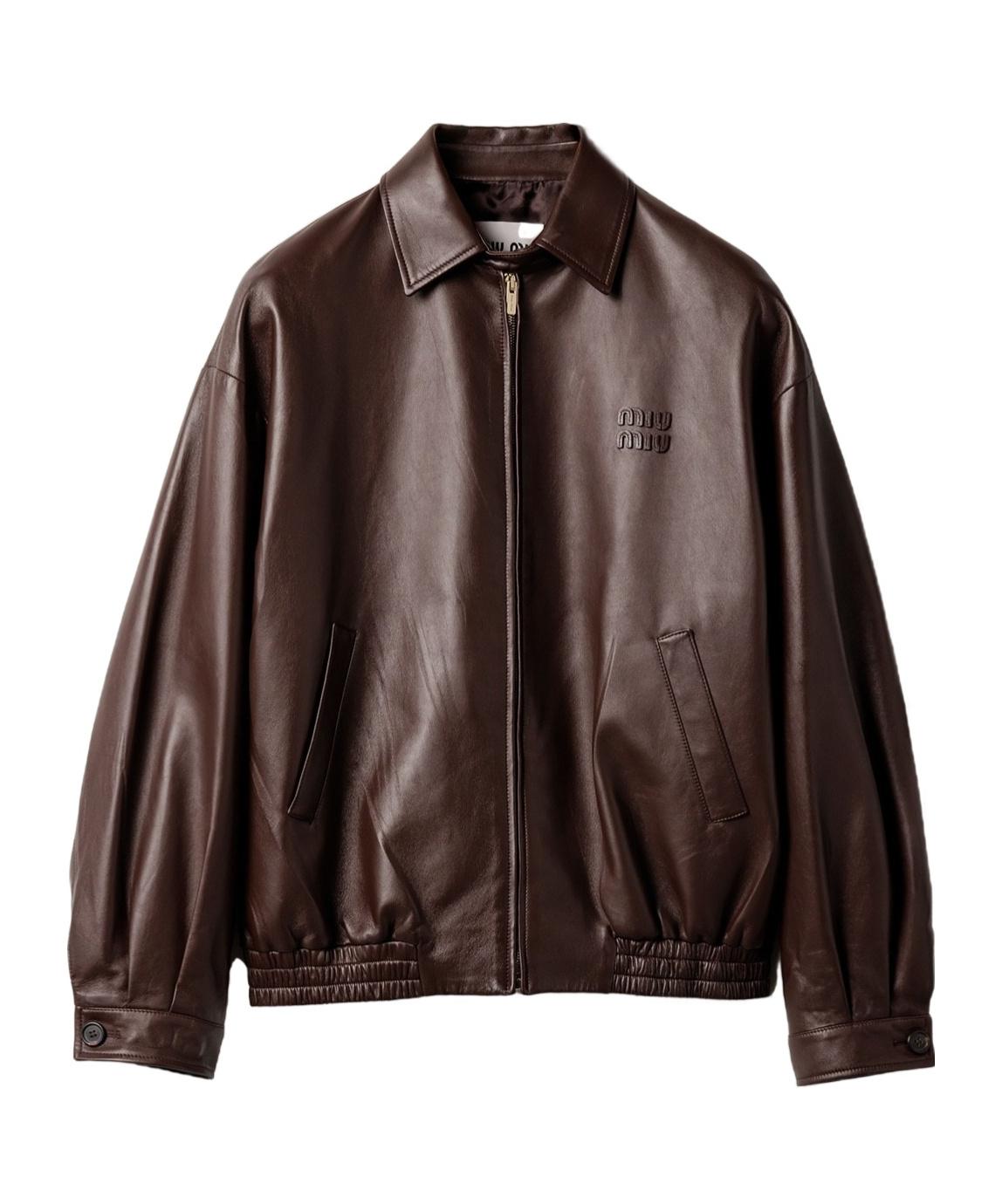 Miu Miu Leather jackets for Women | Online Sale up to 34% off | Lyst