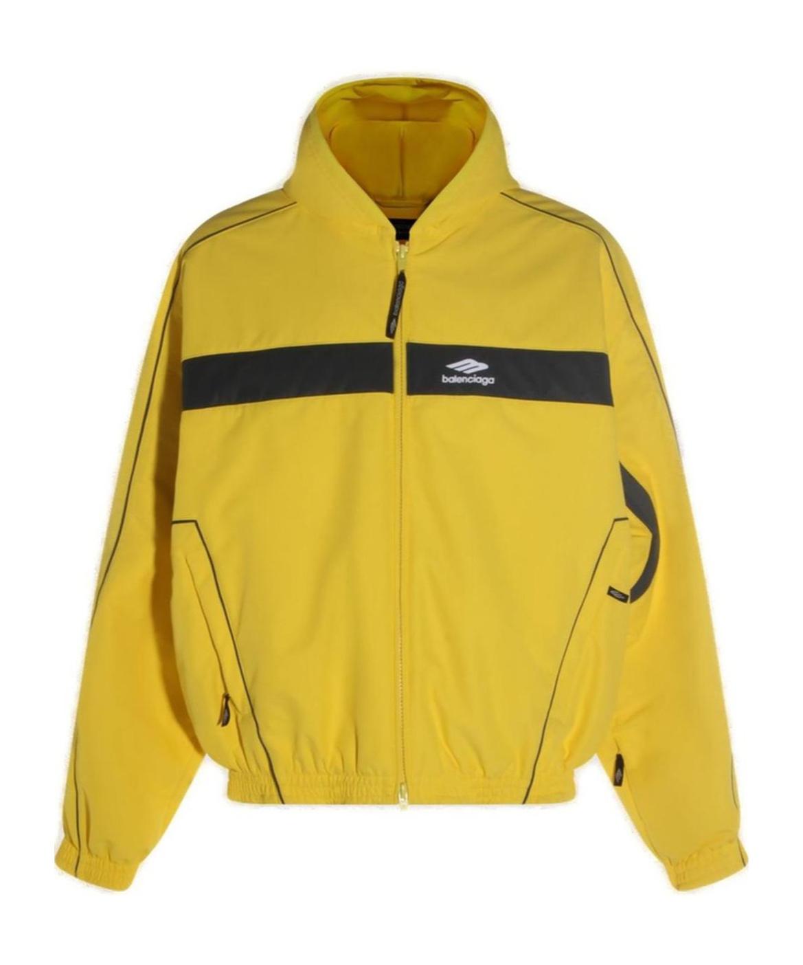 Balenciaga Logo Embroidered Coat in Yellow for Men | Lyst