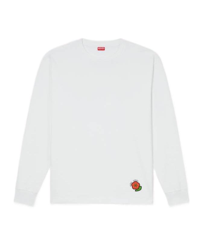 KENZO Embroidery Spellout Corduroy Longsleeve selling #187