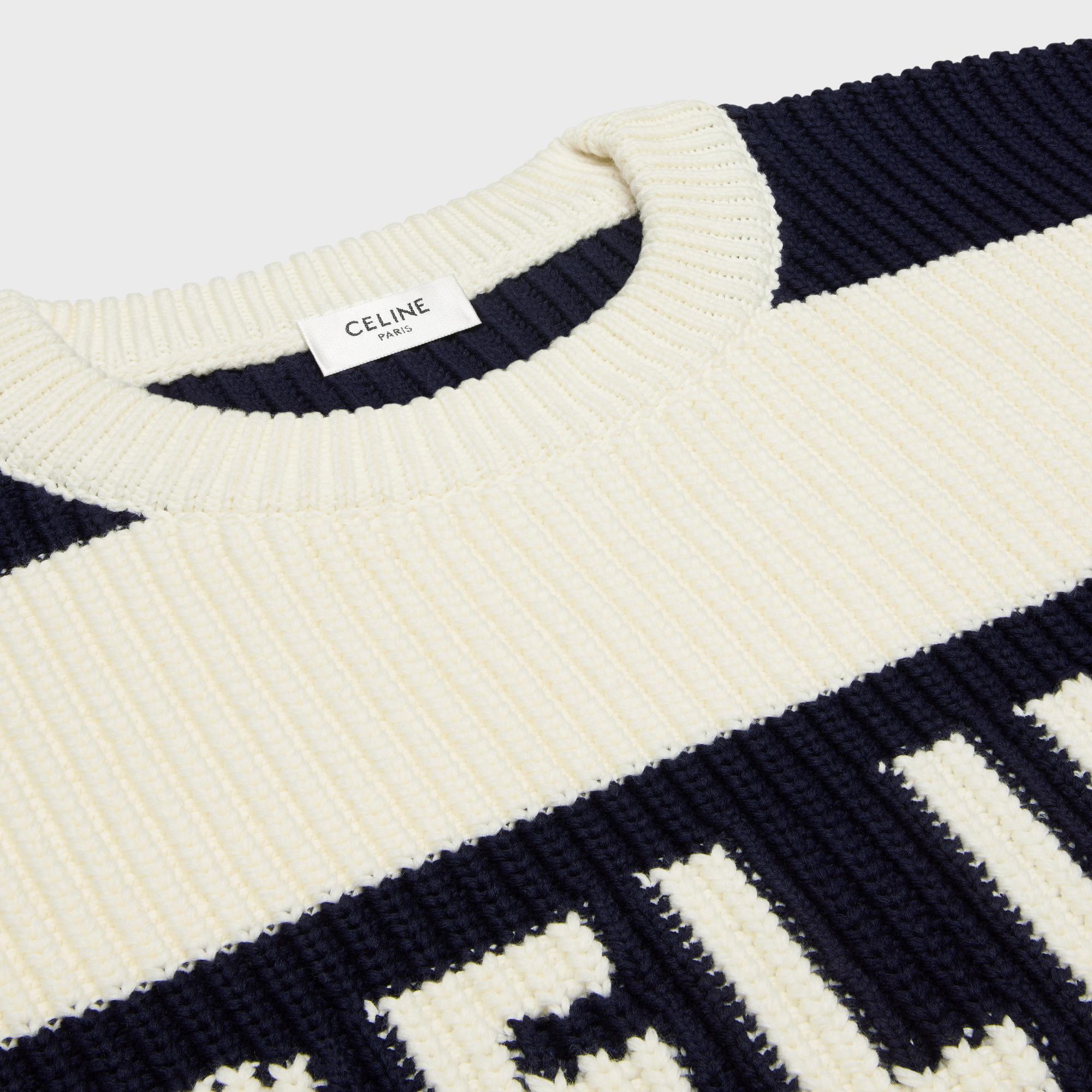 Celine Oversized Sweater in Blue for Men | Lyst