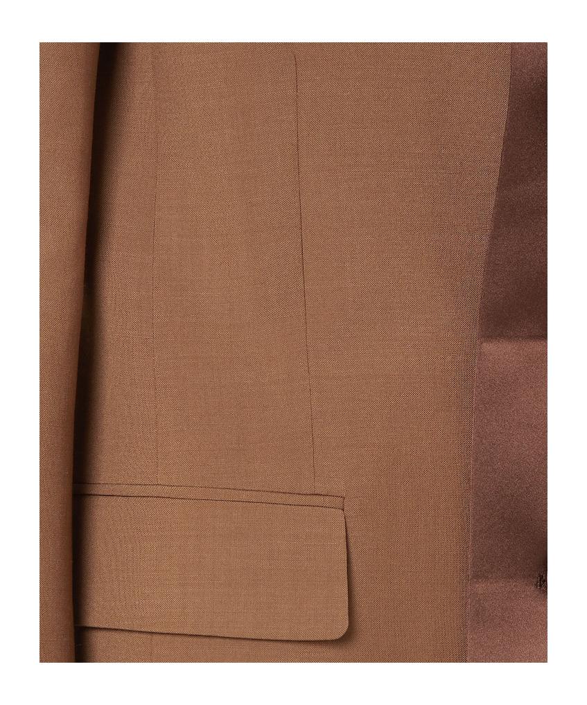 ジャケット Fendi Mud Wool Blend Blazer Shop Women's Designer Wool Jackets | FENDI US