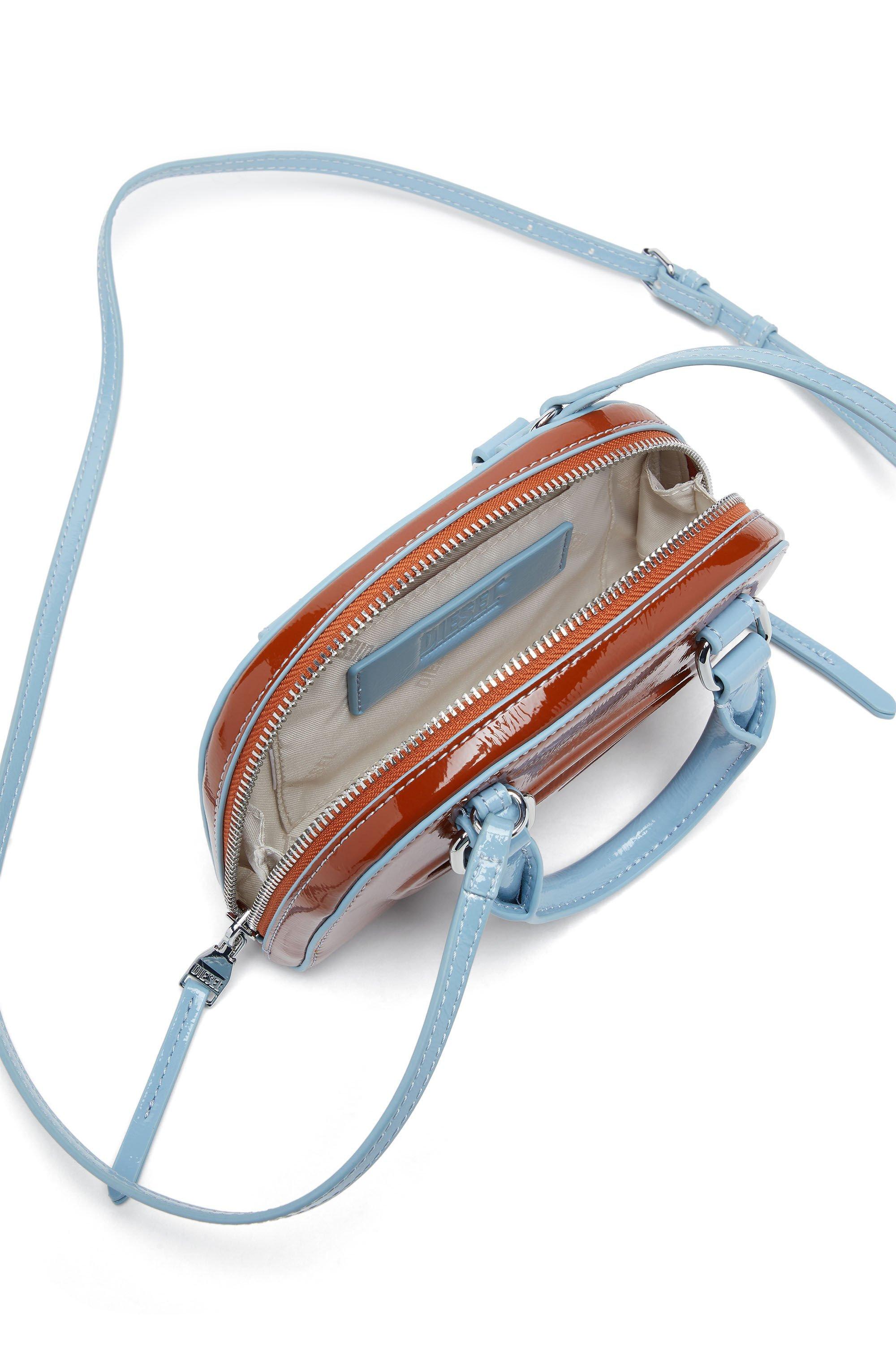 DIESEL 1 Dr Dome Embossed Crossbody Bag in Brown | Lyst UK