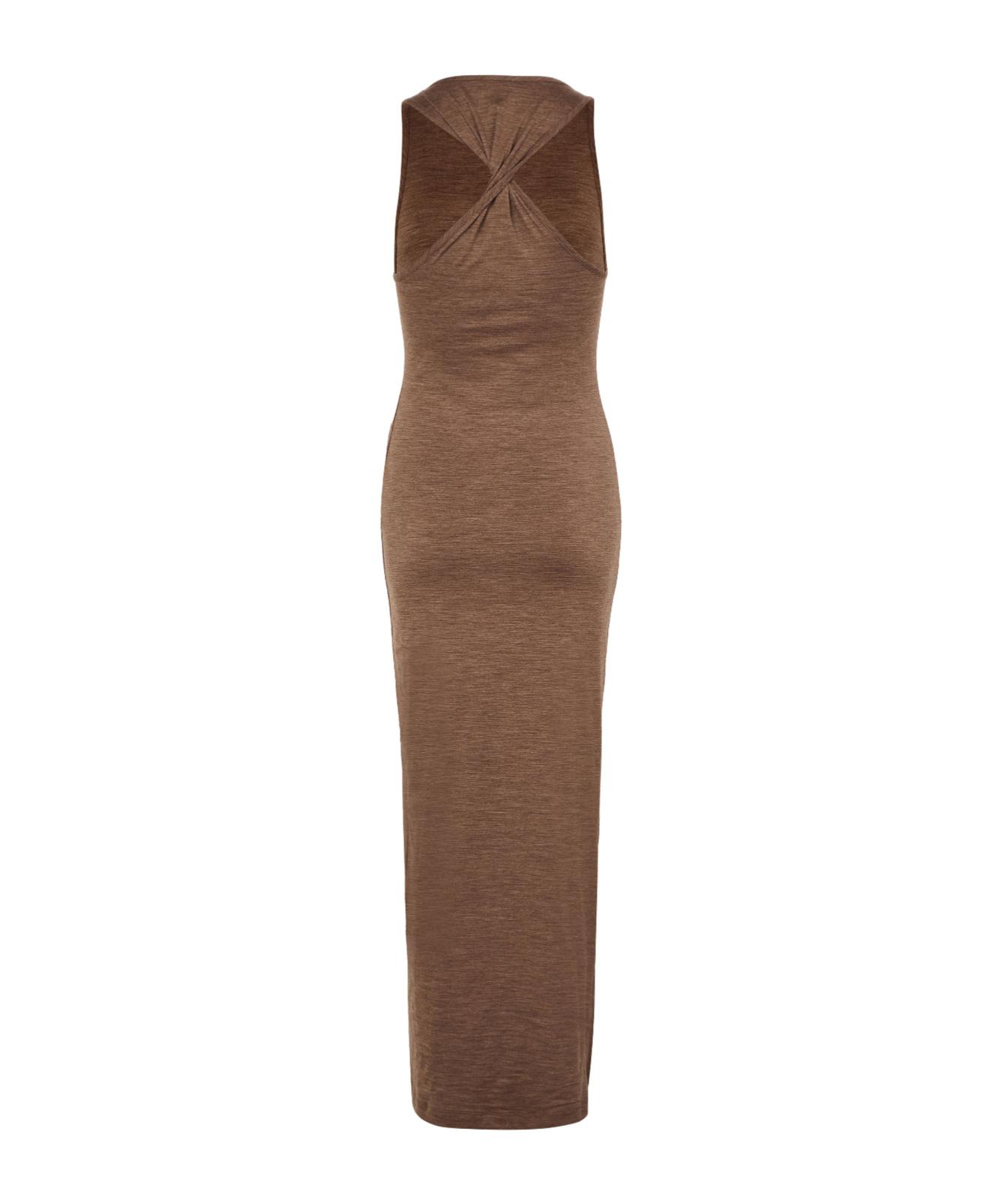 ワンピースその他 Loewe Brown wool dress with Anagram logo Loewe Brown wool dress with Anagram logo | TheDoubleF