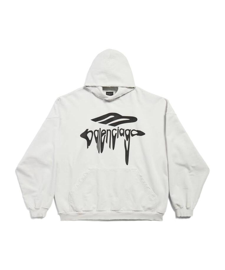 【国内発】BALENCIAGA 3B Liquified フーディ ラージフィット Balenciaga 3B Liquified Hoodie Large Fit | Saks Fifth Avenue