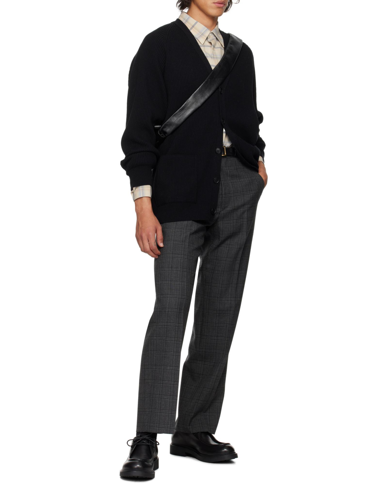 AURALEE Bluefaced Wool Check Trousers in Gray for Men | Lyst