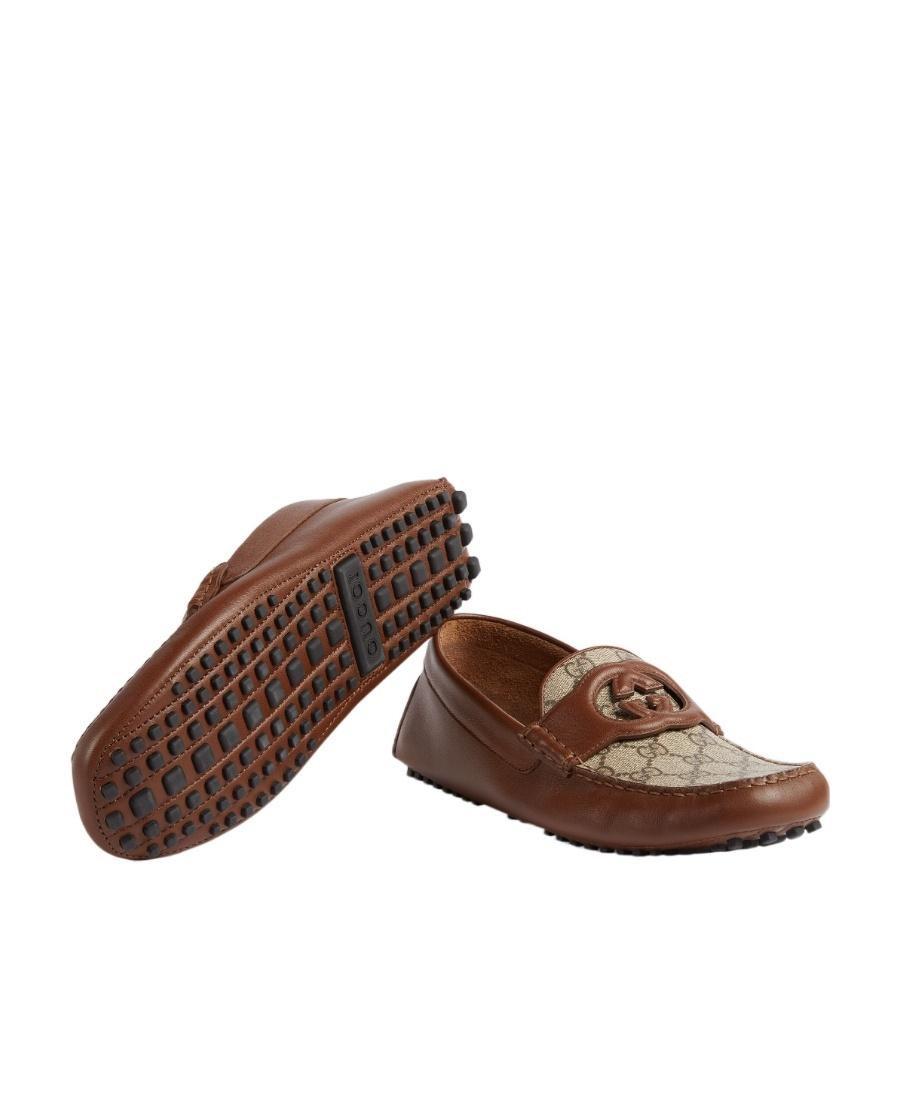 Gucci Interlocking G Driving Shoes in Brown for Men | Lyst display picture 1