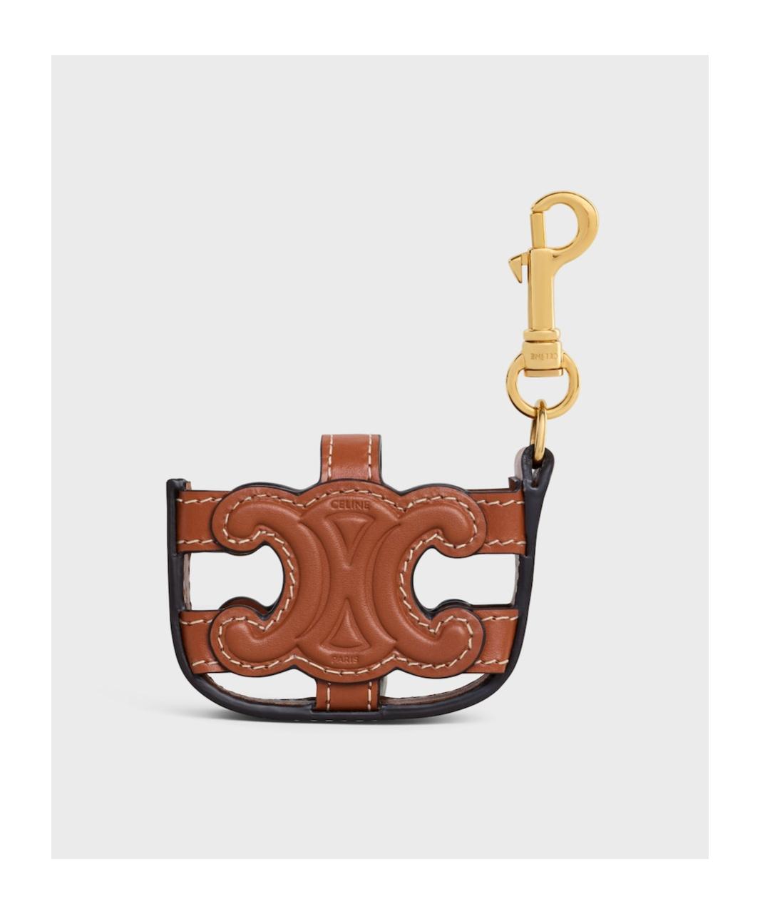 Celine Airpods Case Triomphe in White | Lyst