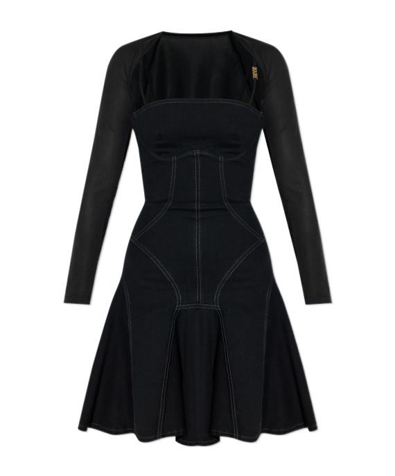 ワンピース VERSACE JEANS COUTURE Woman Dress Black 77HAO96PDW060 909 Versace Jeans Couture Dresses for Women | Online Sale up to