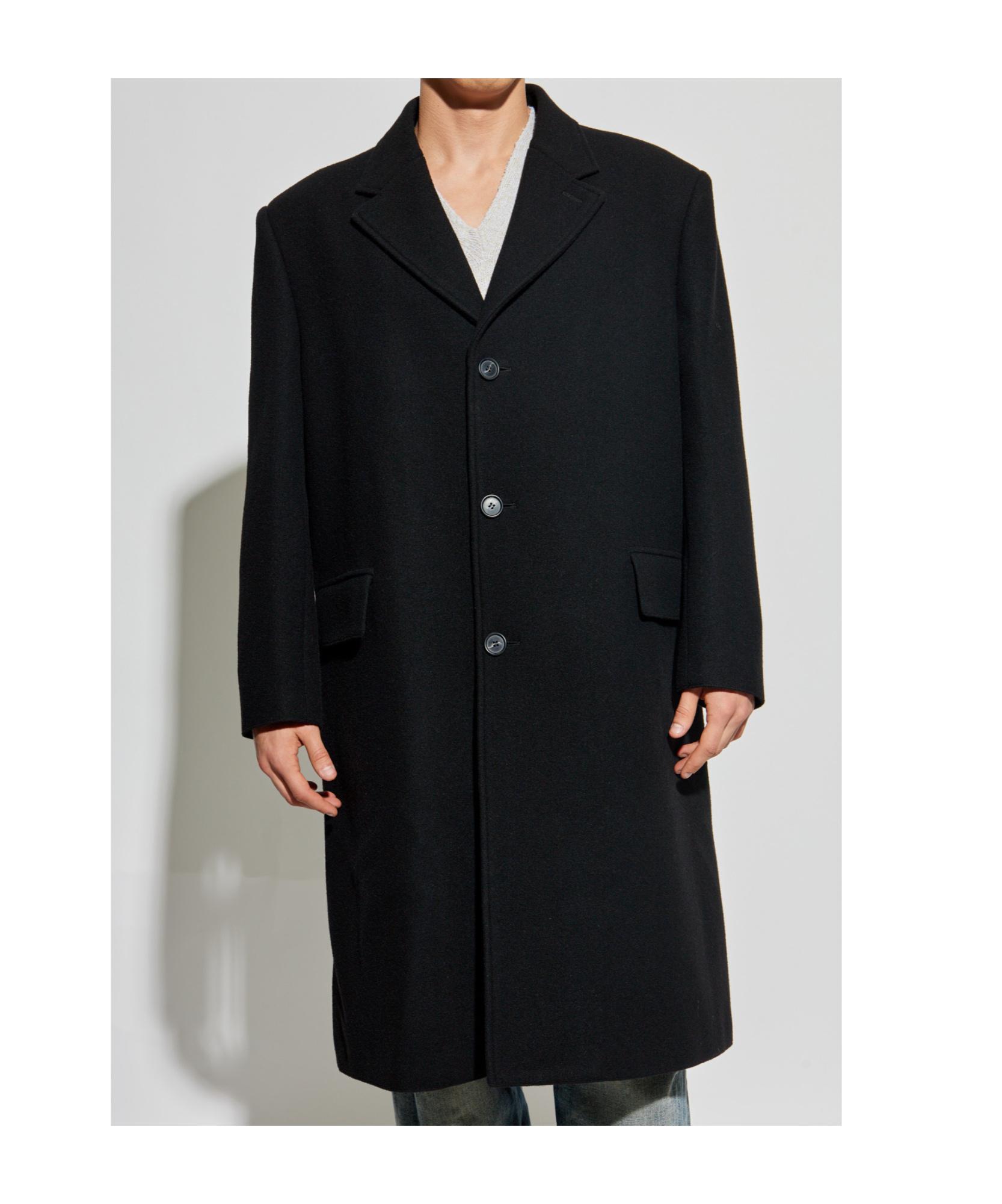 コート Mm6 Maison Margiela Wool Coat MM6 Maison Margiela Black Wool Coat | REVERSIBLE