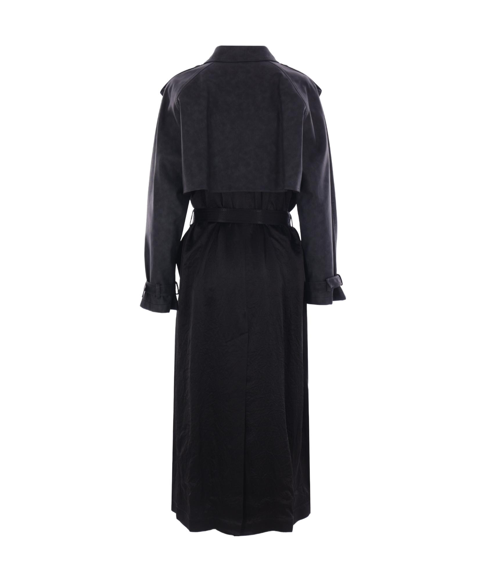 コート PINKO Women Coats INNING Z99 Black PINKO double-breasted Belted Coat | Black | FARFETCH