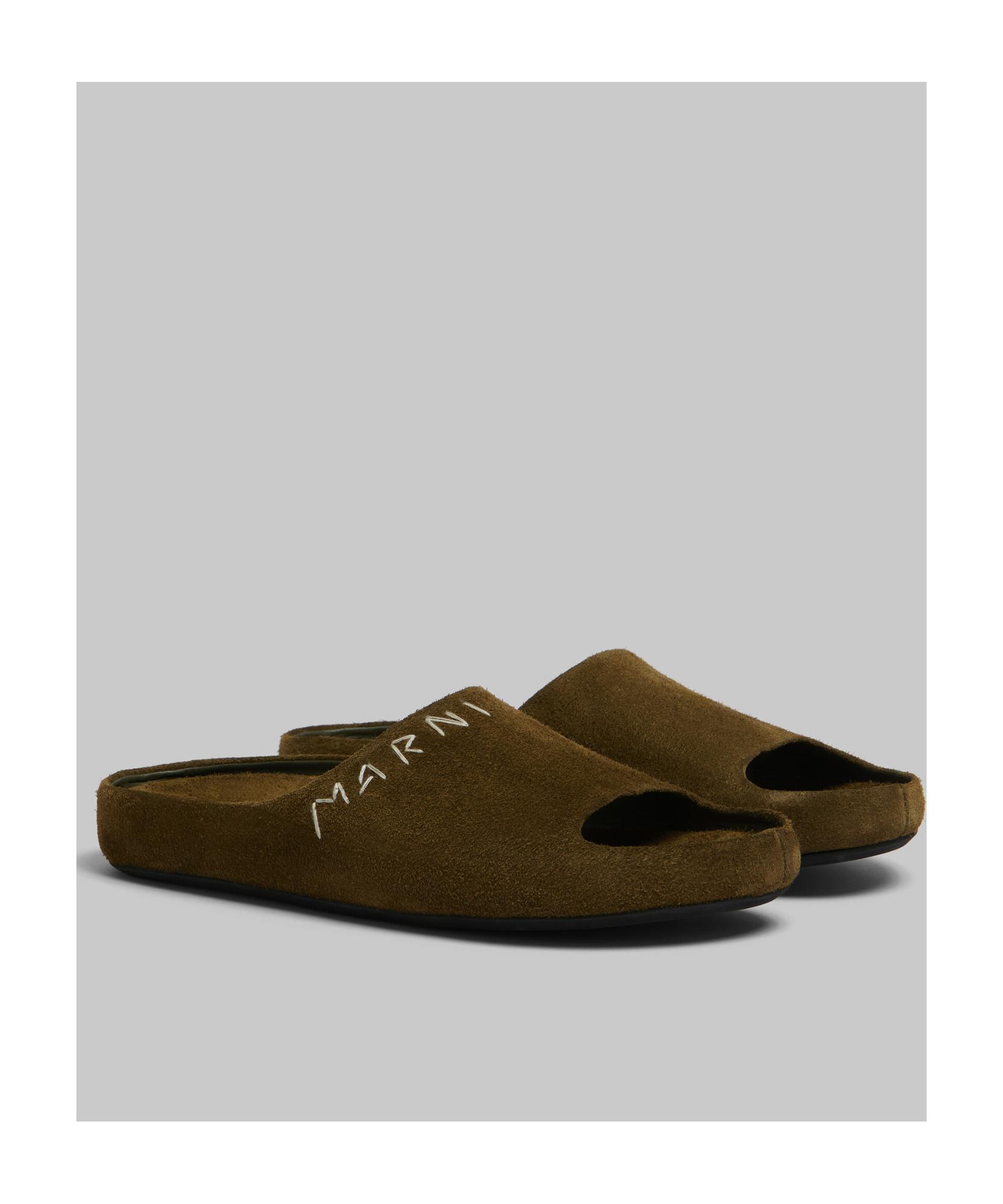 サンダル MARNI Men Sandals Brown SBMR004004P5246 00M30 Marni sliders Sabot men's brown color at PRM US