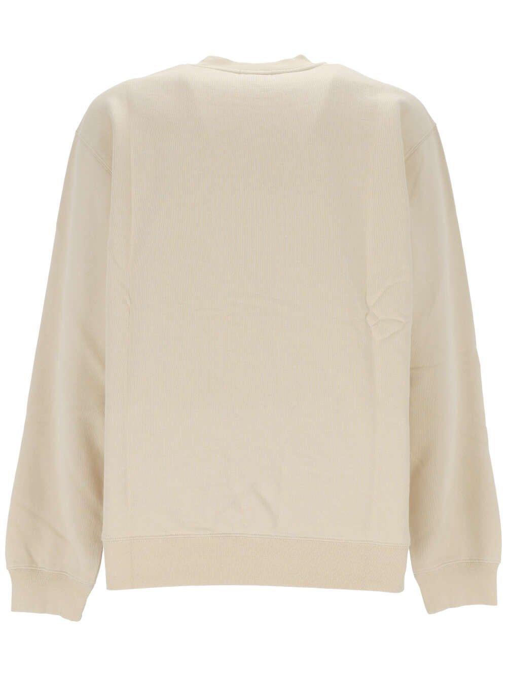 Jacquemus Logo Patch Crewneck Sweatshirt in Natural for Men
