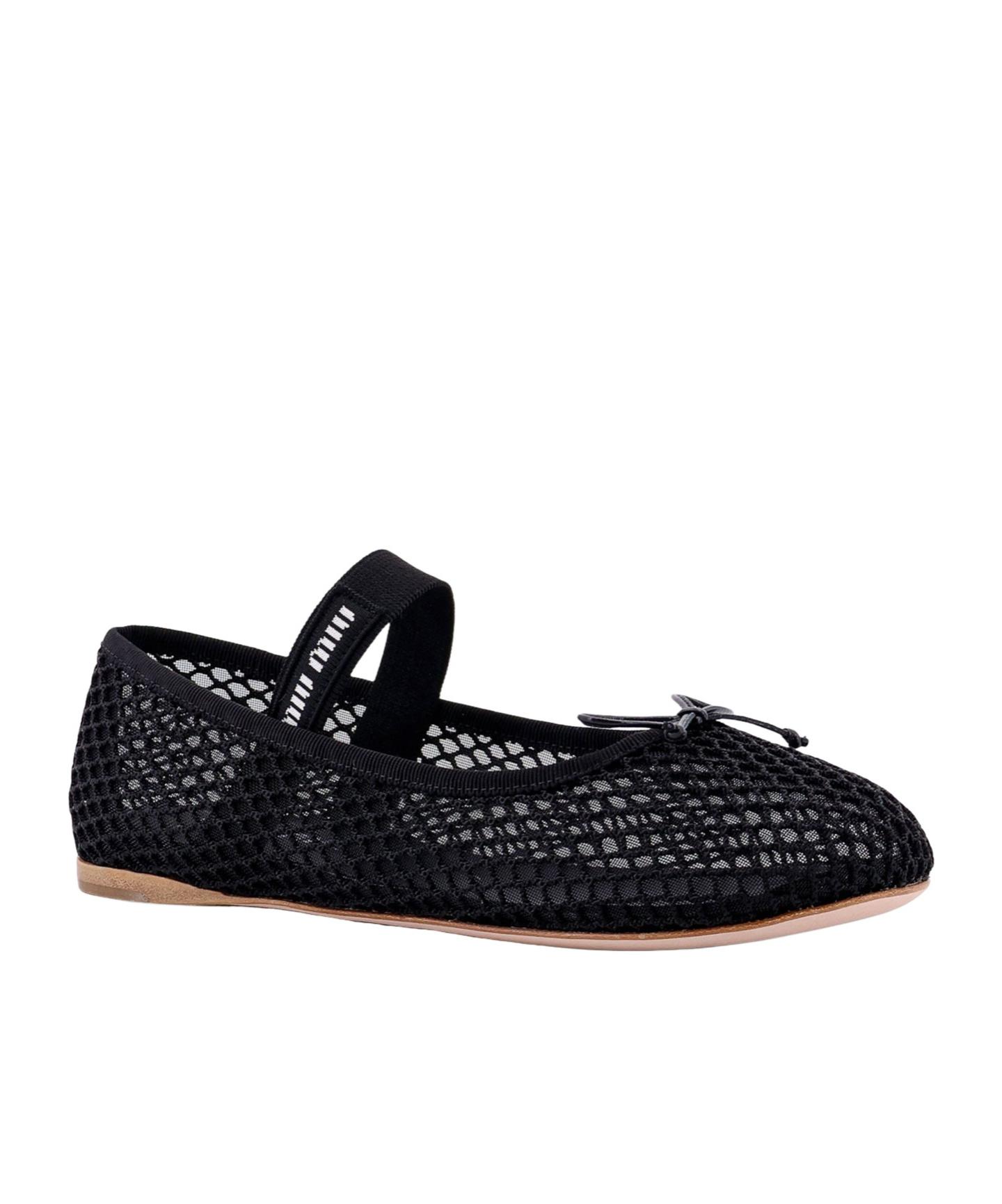 【MIU MIU】メッシュバレリーナ Miu Miu Mesh Ballet Flats in Black | Lyst