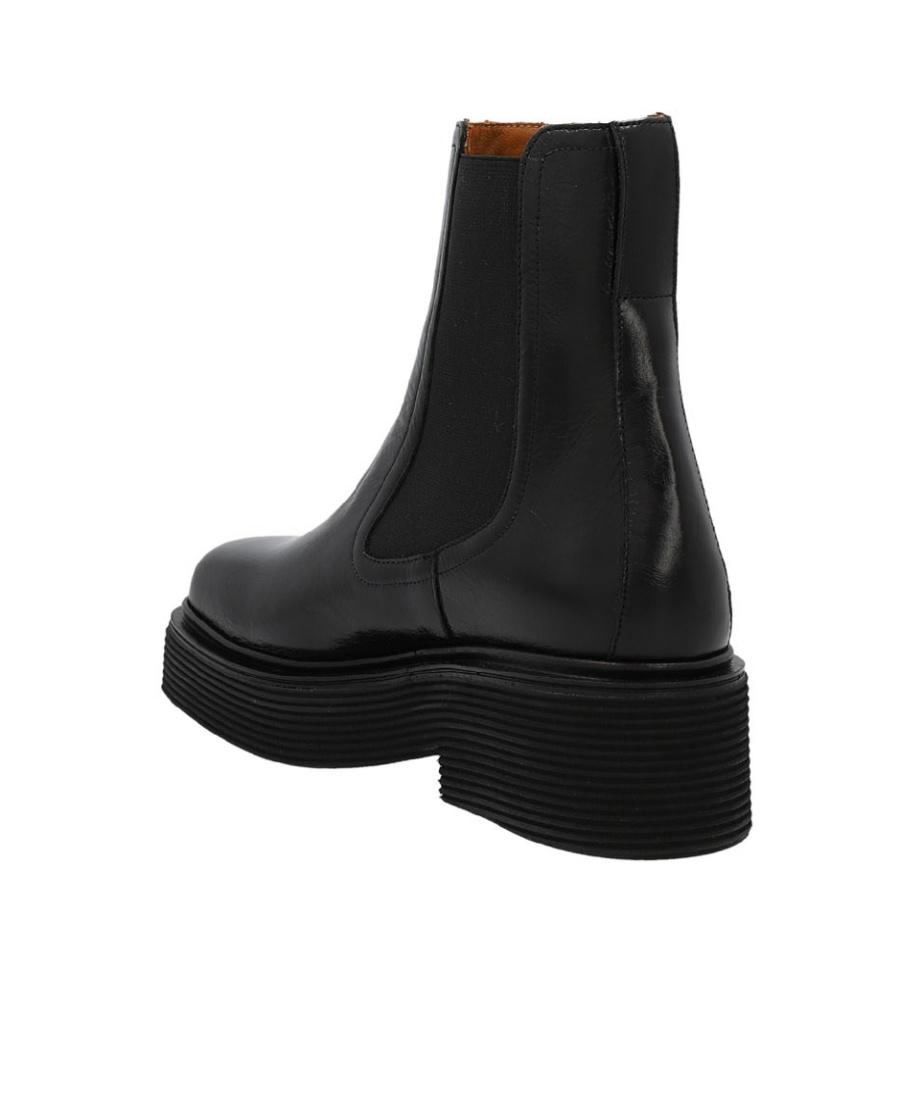 Marni Shiny Leather Chelsea Boot in Black | Lyst Marni Shiny Leather Chelsea Boot in Black | Lyst