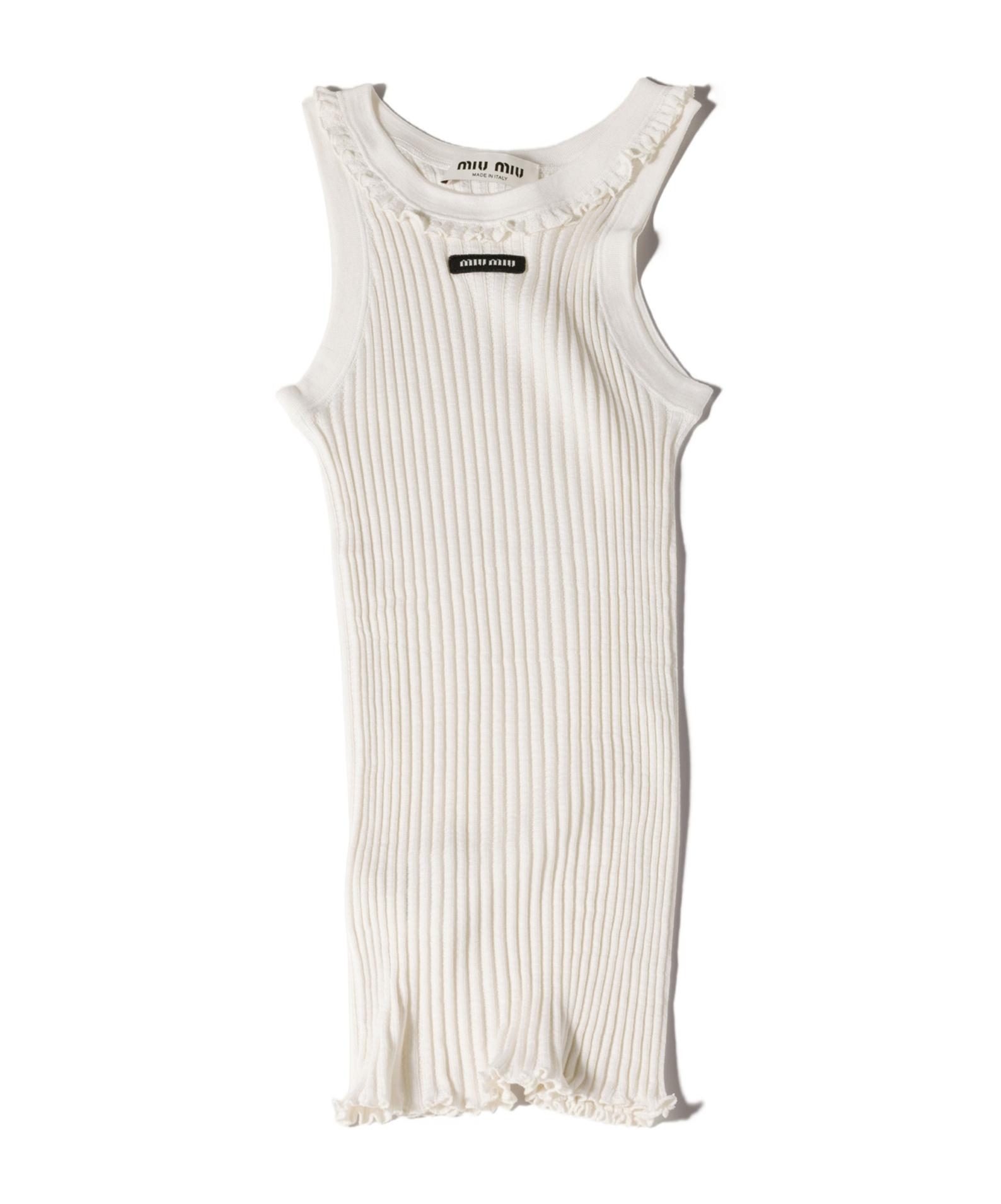 Miu Miu Sleeveless and tank tops for Women | Online Sale up to 33