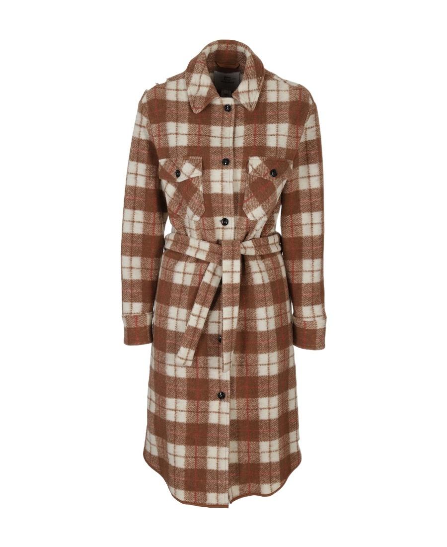 コート WOOLRICH FW22 CHECK PRINT COAT (CFWWOS0073FR_UT31551564) Woolrich Long coats and winter coats for Women | Online Sale