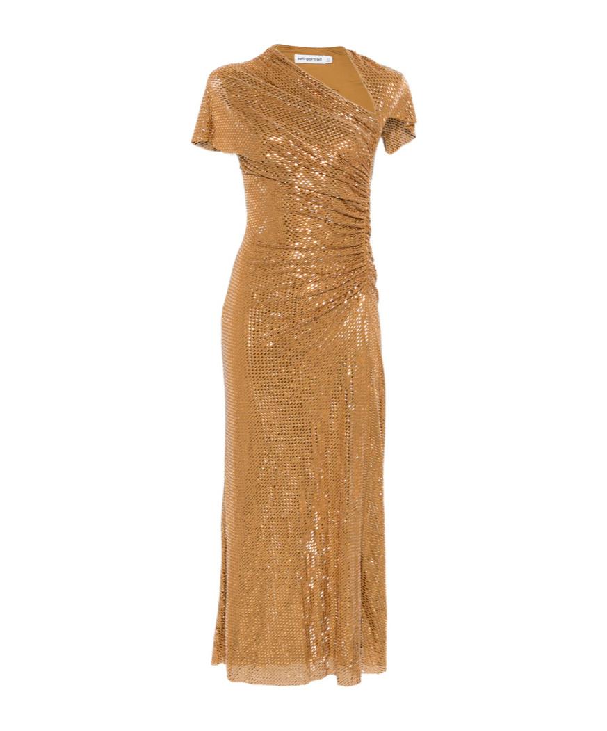 Designer Self Portrait Gold Tiered Dresses for Women - Up to 55% off | Lyst