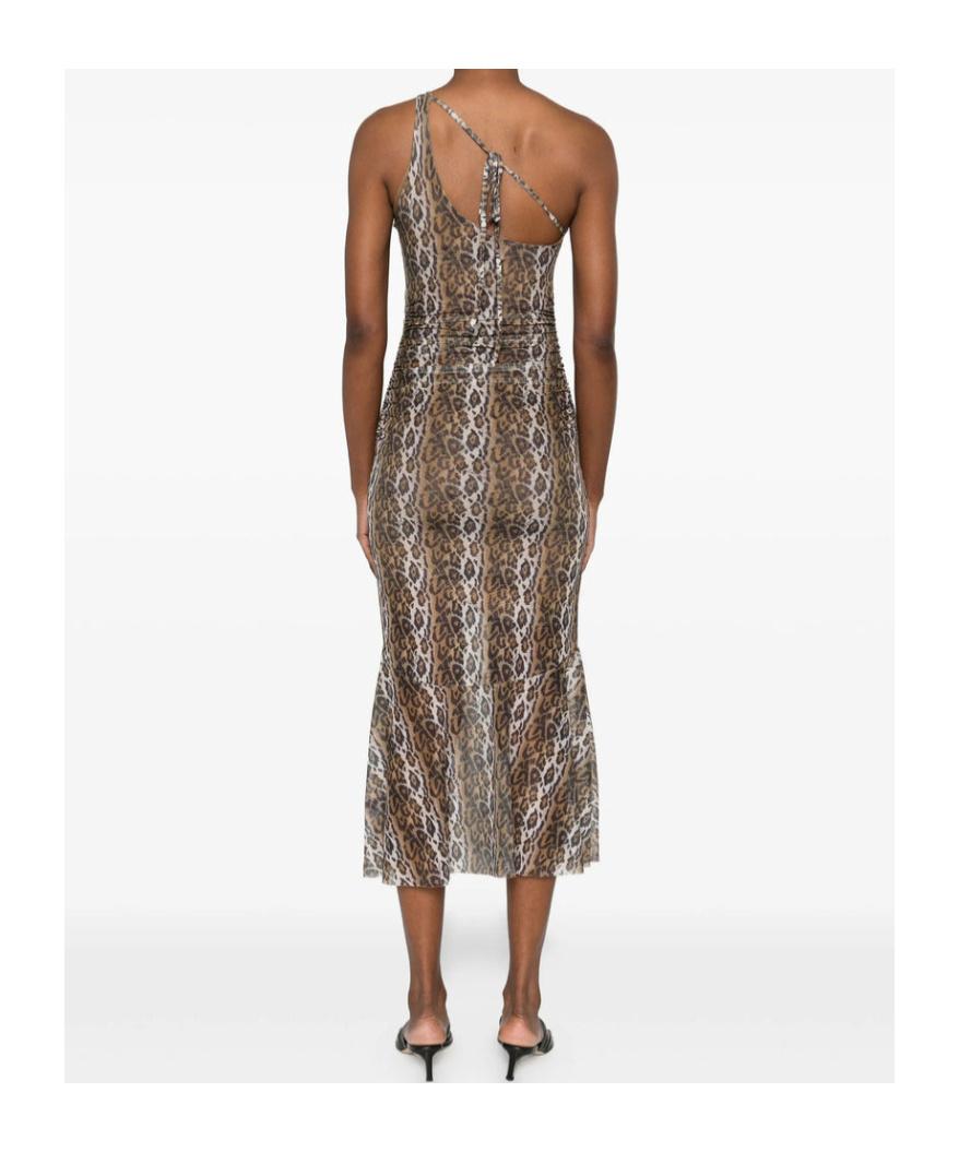 house of sunny brown dress Hannah Satin Maxi Dress in Brown main image 1