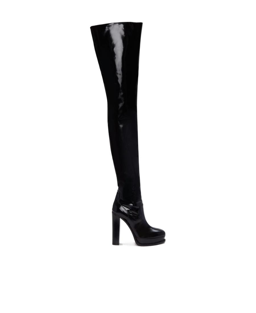 Alexander mcqueen thigh high boots online