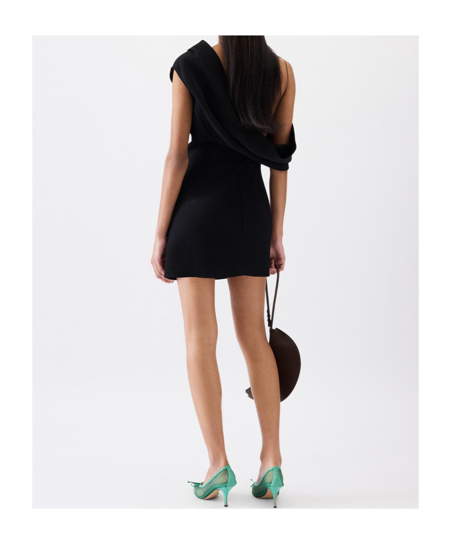 ワンピース JACQUEMUS 'La Mini Robe Drapeado' dress Black Jacquemus La Robe Saudade Mini Dress | Black | FARFETCH