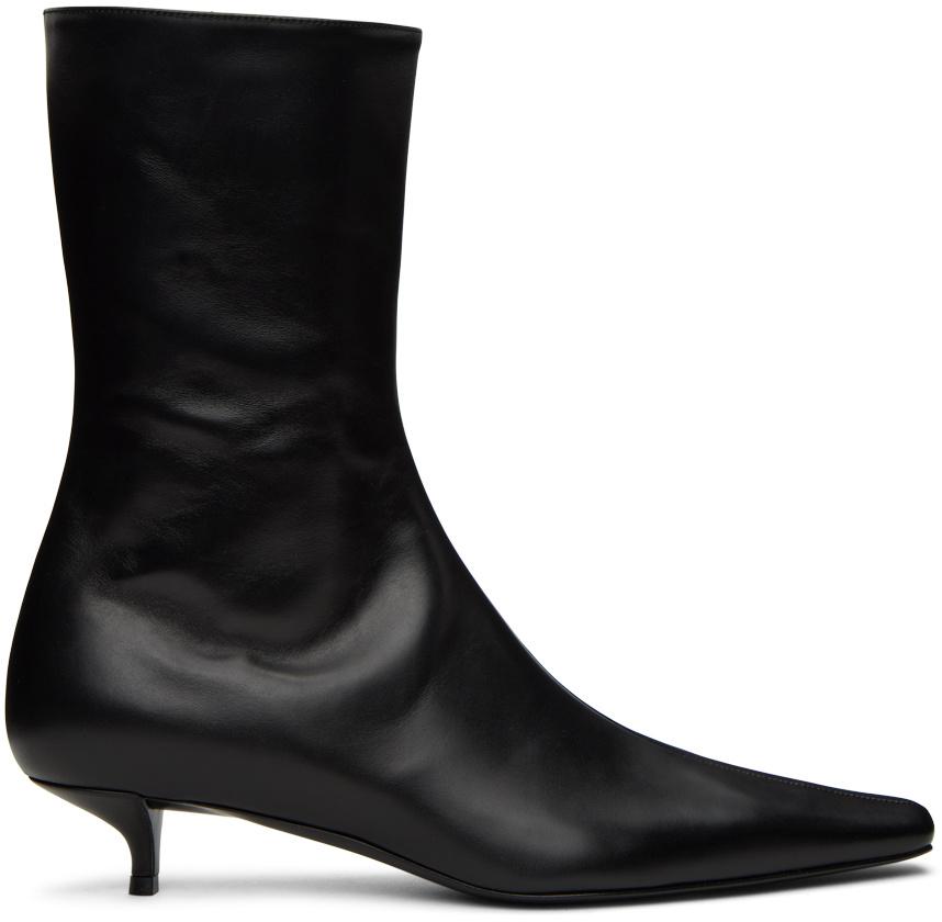 ショートブーツ・ブーティ THE ROW Awar 25 leather ankle boots The Row | Awar 25 black ankle boots | Savannahs