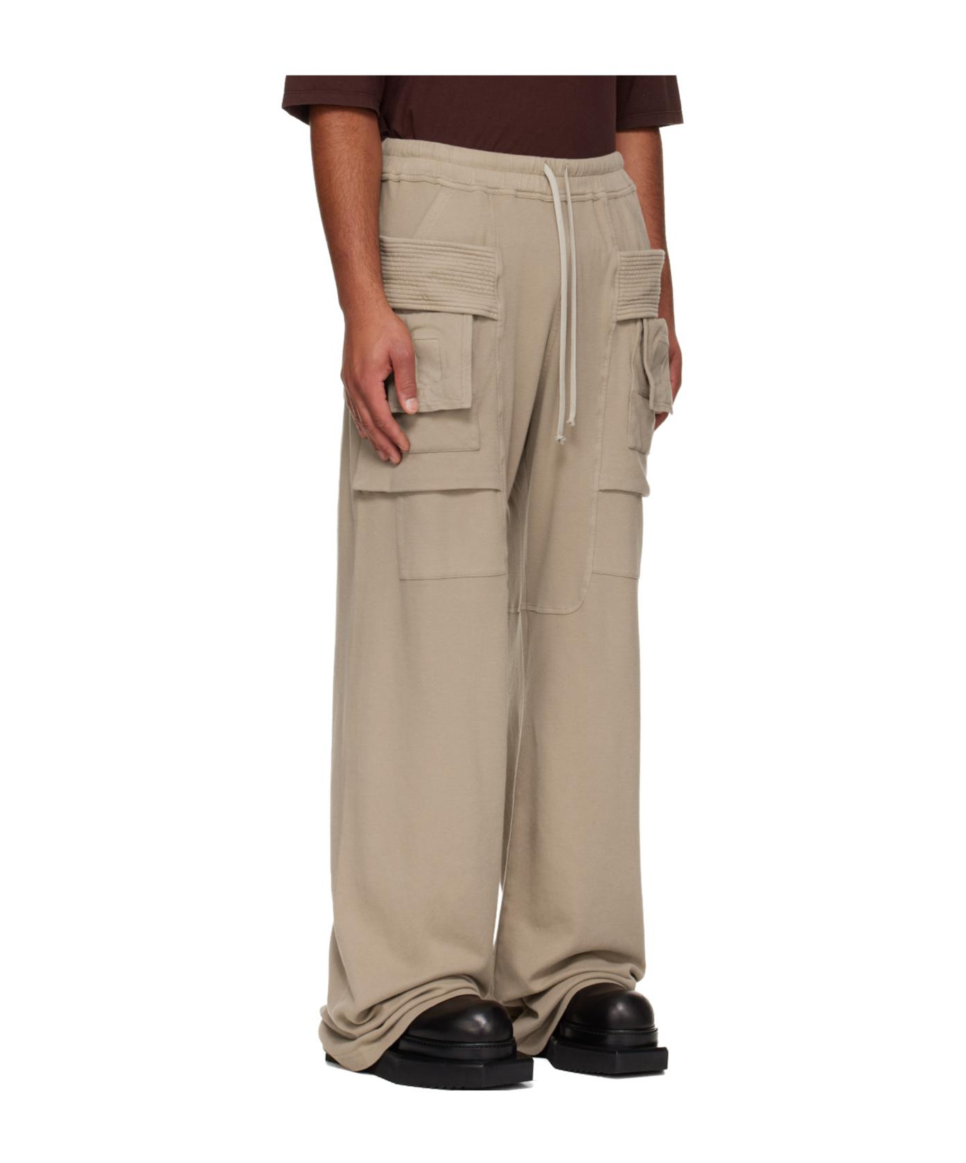 Rick Owens Creatch Wide Cargo Drawstring Pants in Natural for Men 