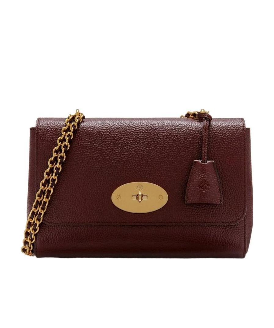Mulberry Lily Oxblood Grained Leather Small | Luxe Collective