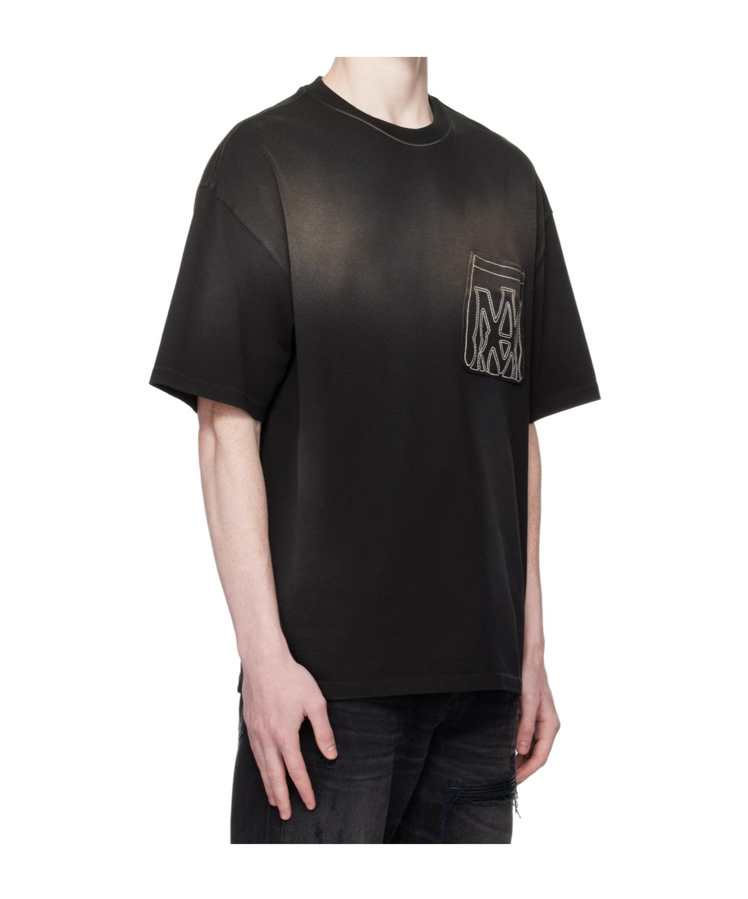 【関税込み】AMIRI ブラック MA Outline オーバーサイズ Tシャツ T-shirt AMIRI Ma Logo Tee AW22MJL002-WHR | FLEXDOG