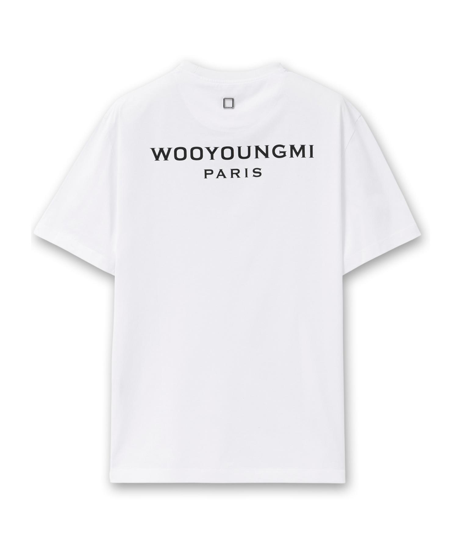 【WOOYOUNGMI】Paris Front Logo Short Sleeve T-shirt/送料込み Wooyoungmi Men's Box Logo T-Shirt - Black - 44/XS | Coggles