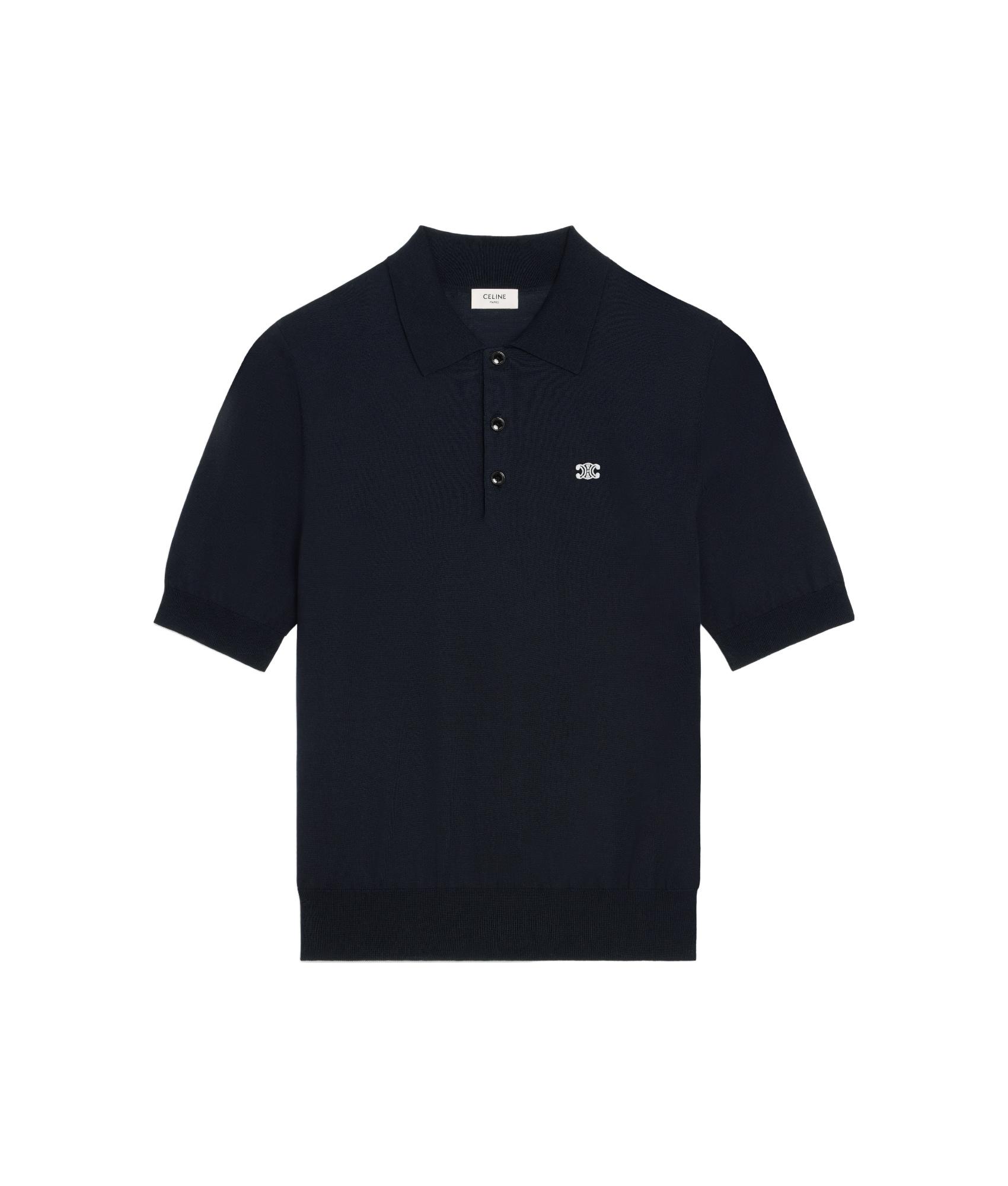 セリーヌ 100% コットン ポロシャツ ホワイト ネイビー ブルー イタリア製 Celine Polo shirts for Men | Online Sale up to 57% off | Lyst