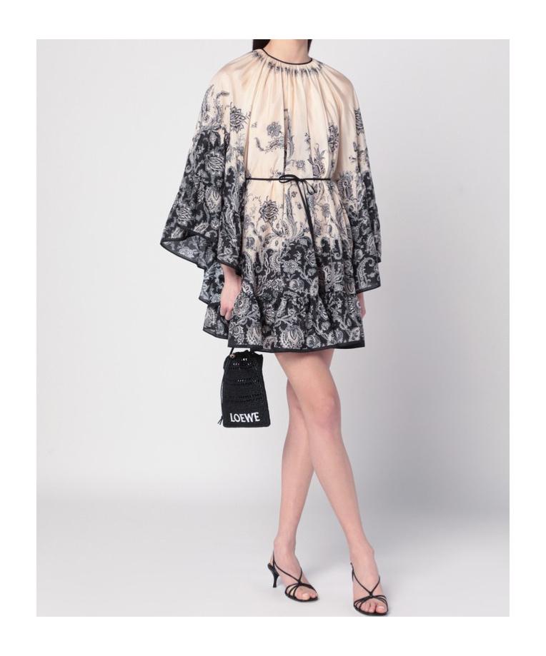 ワンピースその他 ZIMMERMANN Cream Rhiannon mini dress with fantasy print Zimmermann - Rhiannon Cream & Black Crochet Mini Dress