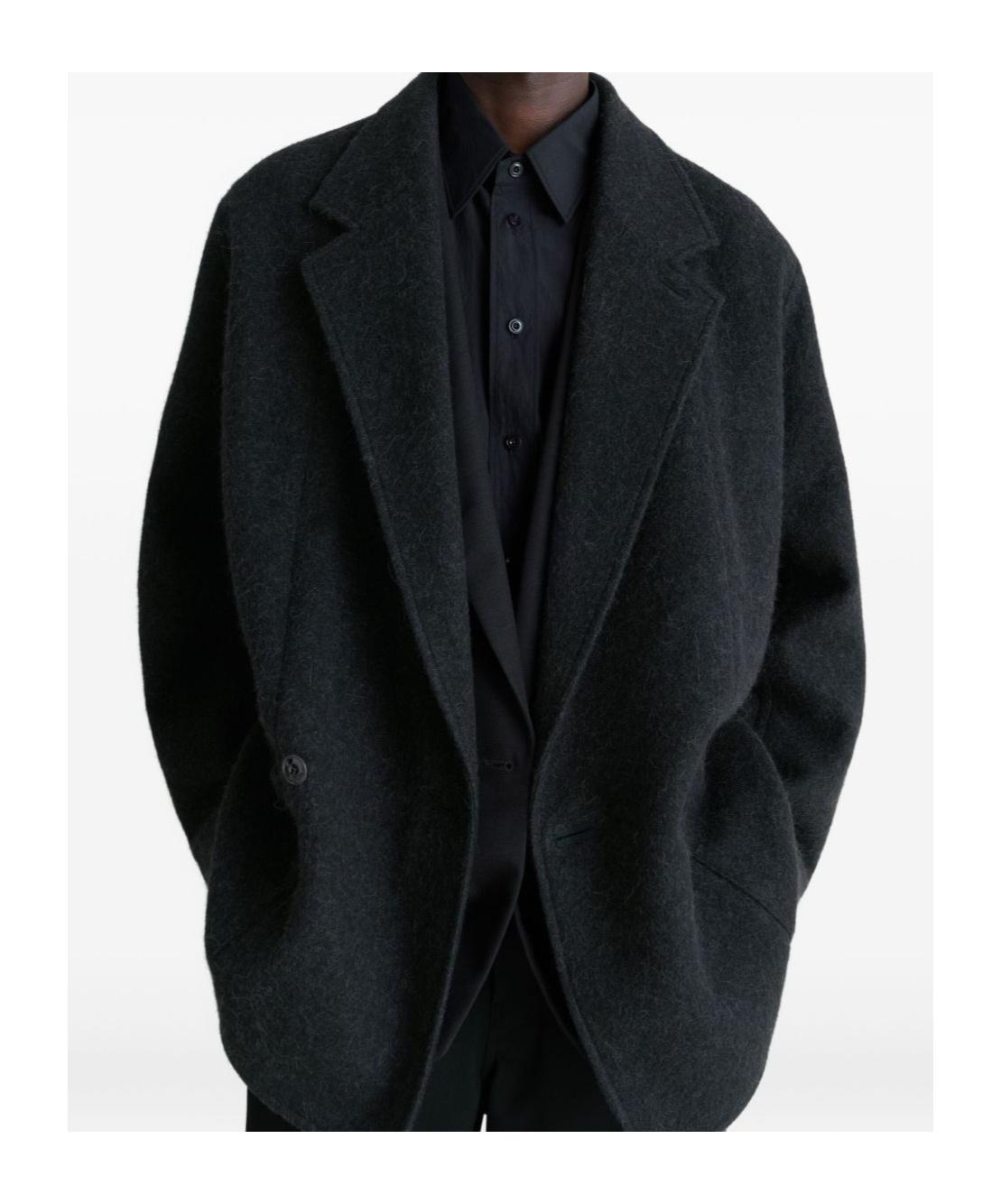 Lemaire Felted Jacket in Black for Men | Lyst