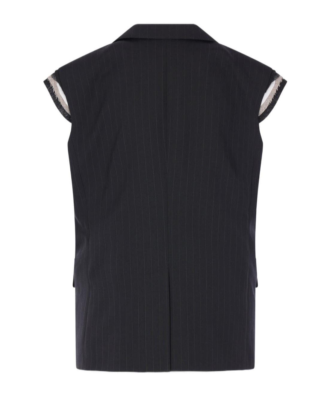 sacai Chalk Stripe / Glencheck Vest ジレ Chalk Stripe Vest | sacai Official Store サカイ オフィシャル