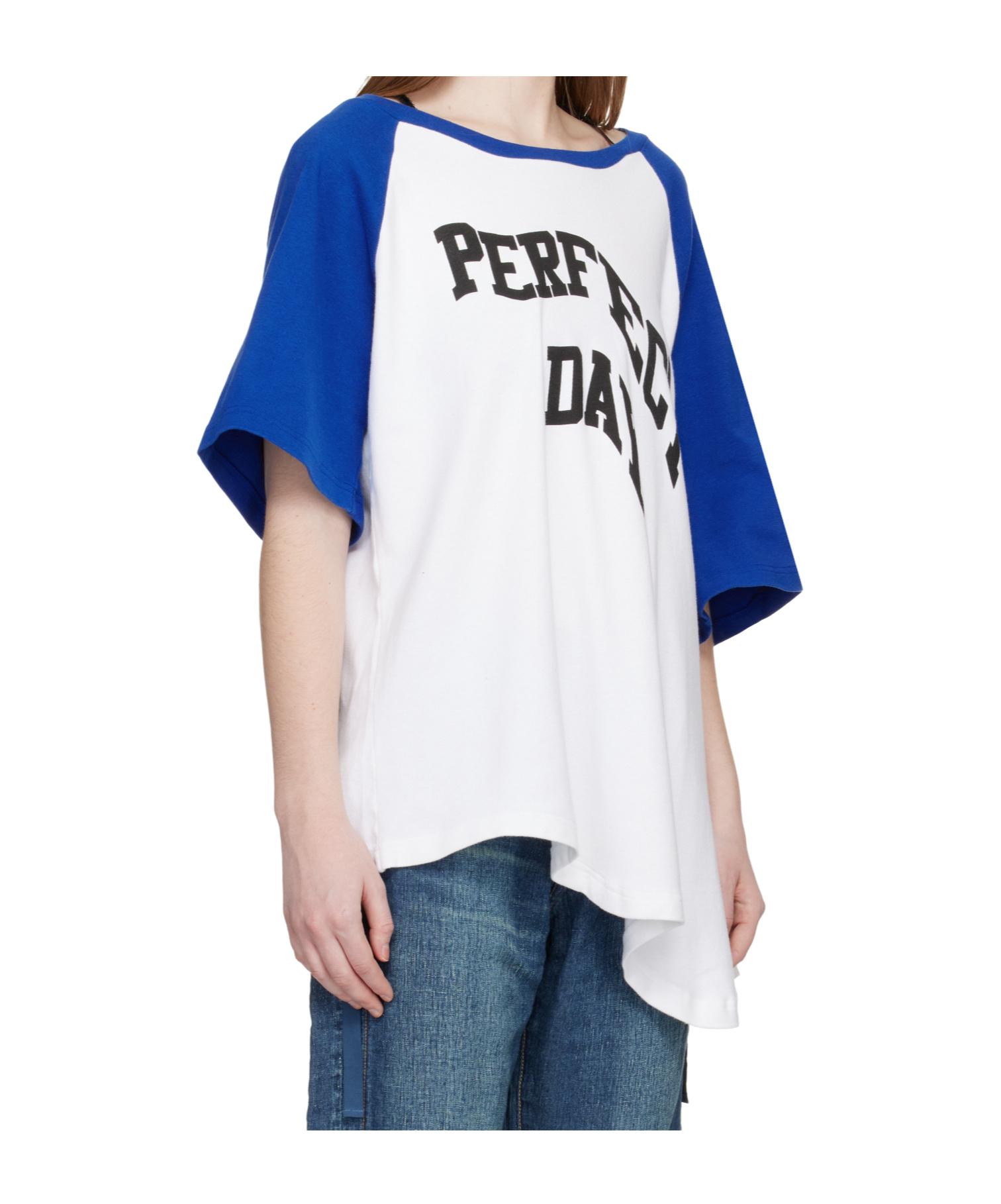 Undercover Asymmetrical Short-Sleeved T-Shirt in Blue | Lyst
