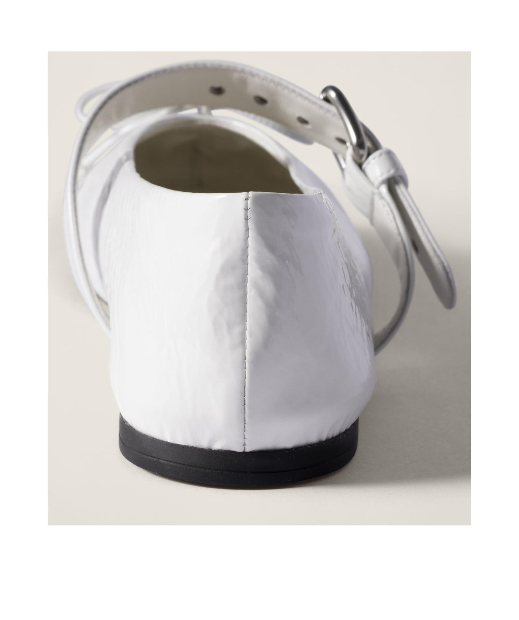 Miu Miu Naplak Ballerinas in White | Lyst