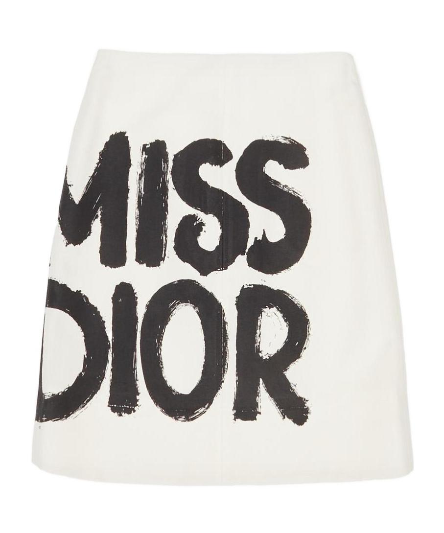 Dior A-Line Skirt in Blue | Lyst