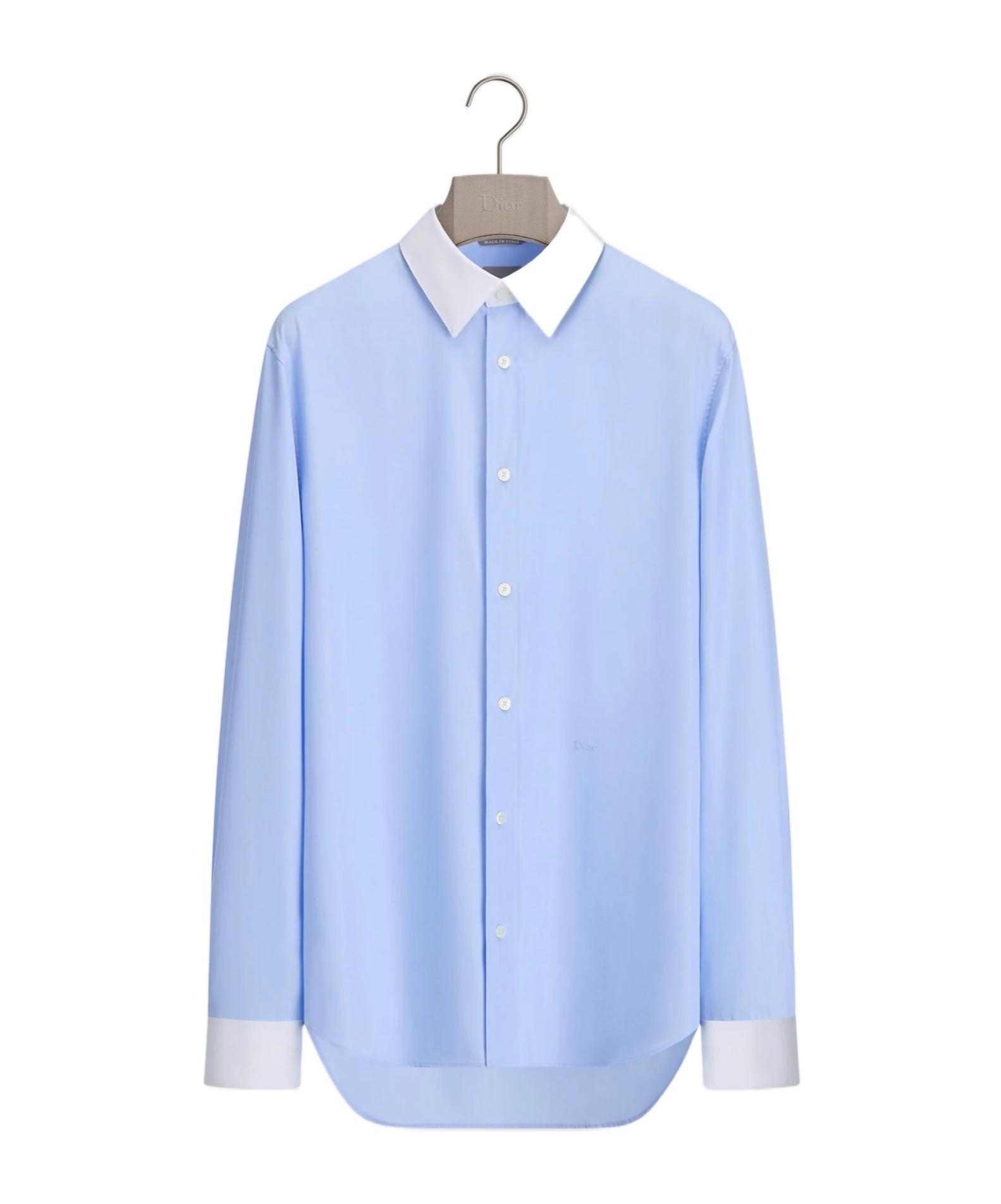 white christmas dresses Dior Blue Oblique Button Up Shirt main image 0