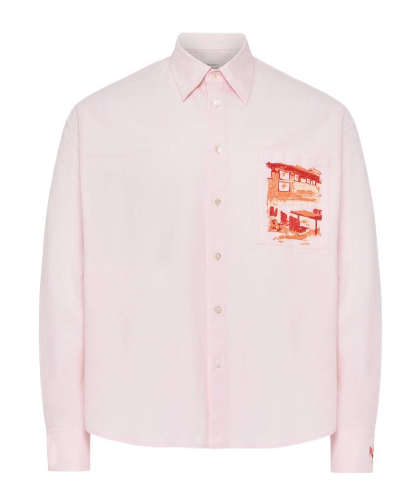 Tシャツ・カットソー J W ANDERSON Pastel pink oxford shirt (SH0372PG1140 324) D48107s.jpg