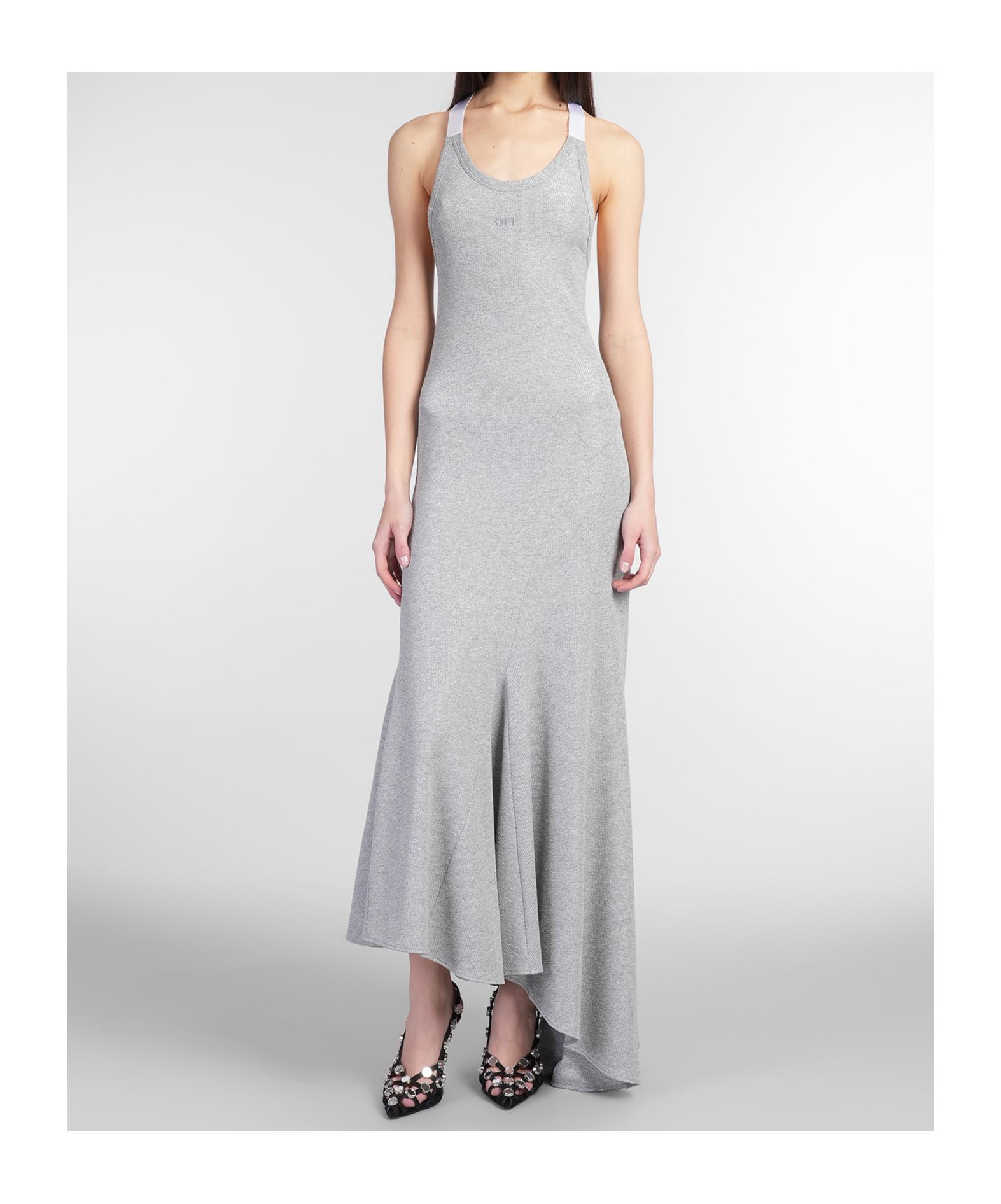off white grey dress Sunday 100% Cotton Maxi Dress in Off-White