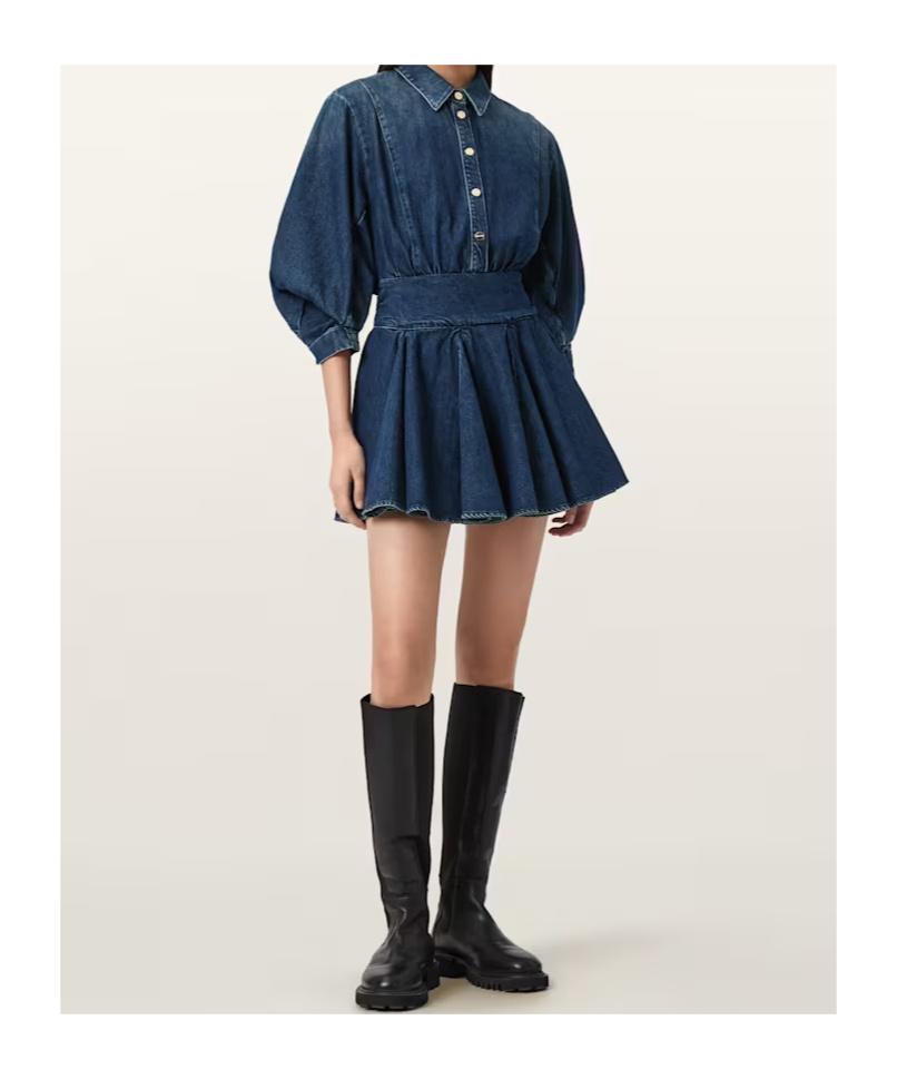 petite designer dresses Petite Studio's Elisha Tencel Dress in Sky