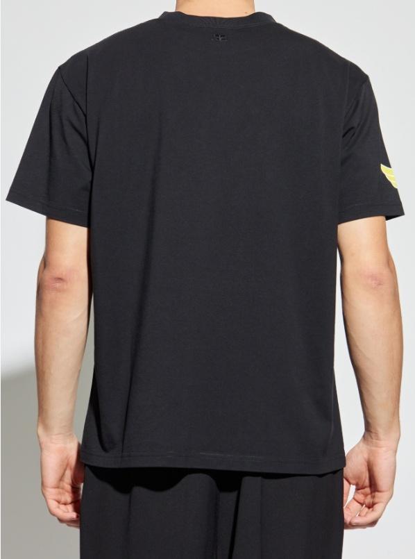 Courreges｜SHORT-SLEEVED ROUND NECK T-SHIRTS (124MPU135F Courrèges T-shirt short sleeves round neck | The Fashion Square