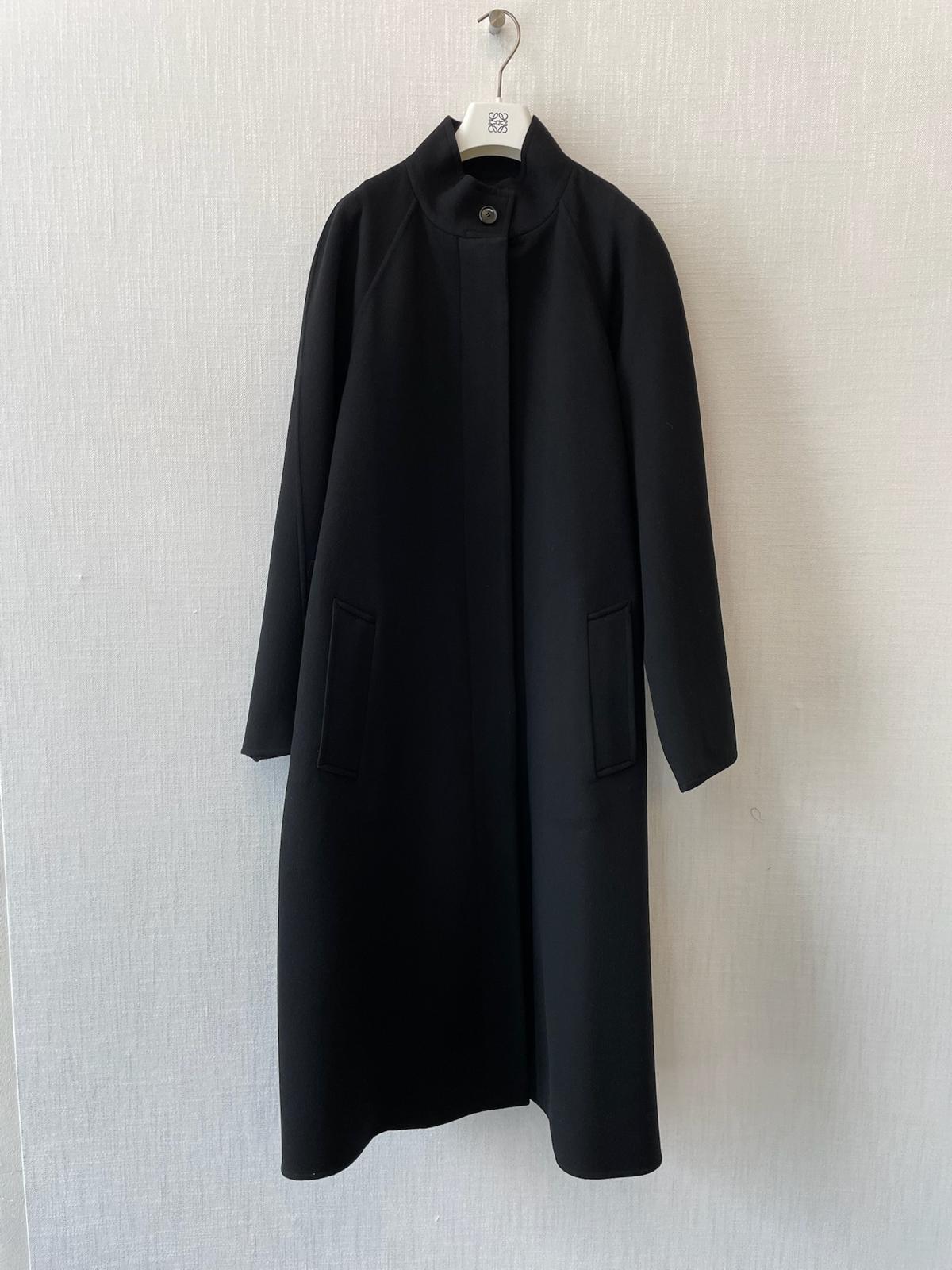 コート Loewe Wool And Cashmere Long Coat Belted coat in wool and cashmere Black - LOEWE